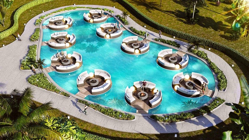 apartamentos - Proyecto en venta Punta Cana #23-1318 dos dos dormitorios, amplia piscina, canch 6