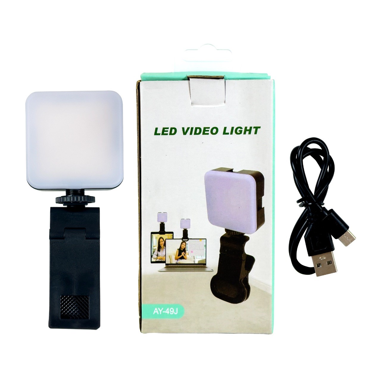 otros electronicos - Luz led para video foto con soporte para movil 