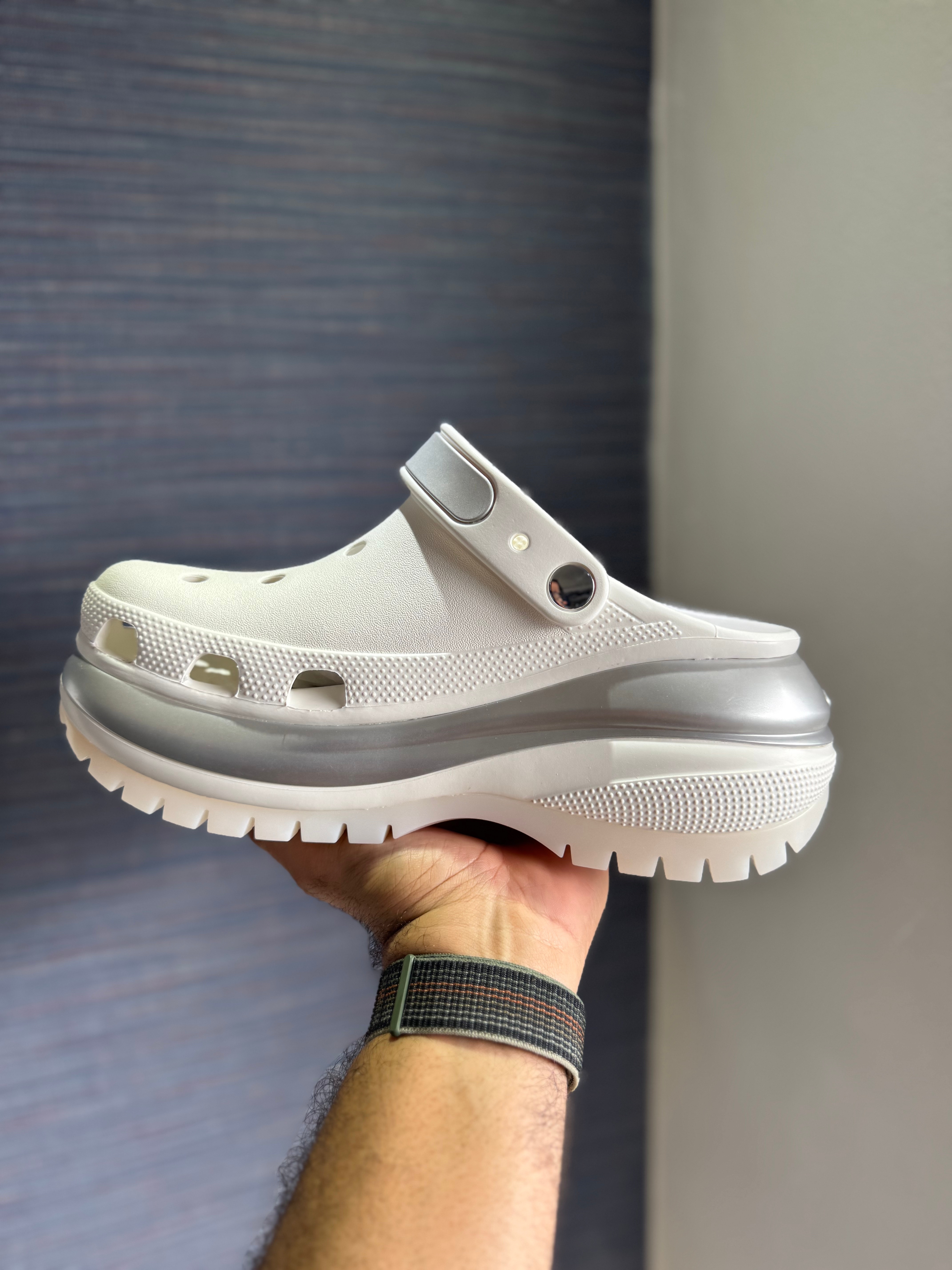 zapatos para mujer - Crocs Megacrush Original SZ 37,38,39 Blanco Nuevo,