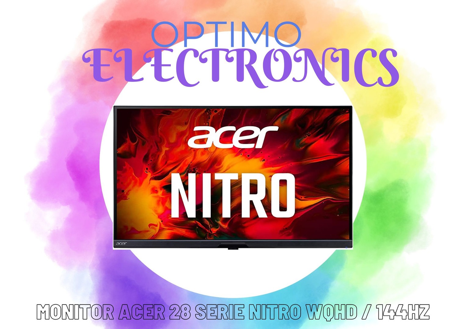 computadoras y laptops - MONITOR ACER 28 SERIE NITRO WQHD / 144HZ