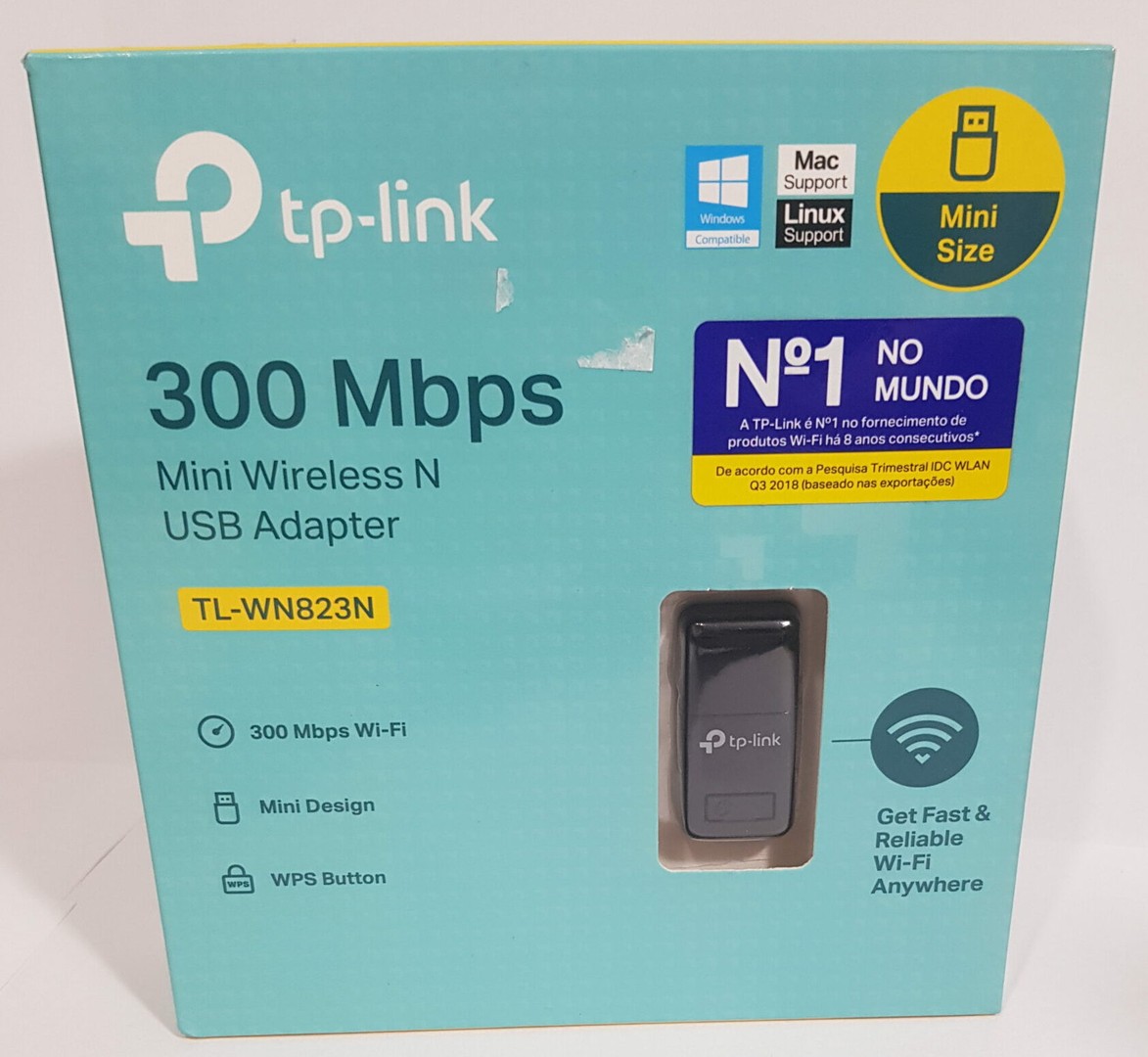 computadoras y laptops - ADAPTADOR DE RED USB WIFI TP-LINK TL-WN823N, 2.4GHZ/300MBPS, 802.11B/G/N, WPS. 0