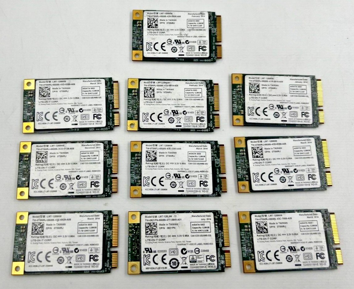 computadoras y laptops - Disco duro Msata ssd 1.8" y M2 128GB 256GB 500GB nuevos y usados
 1