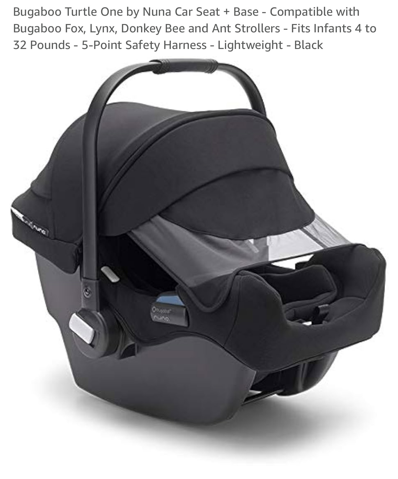 coches y sillas - Silla de Carro Bugaboo One Nuna con 2 Bases