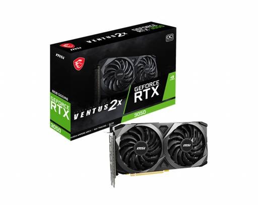 computadoras y laptops - MSI Ventus Geforce RTX 3050 6GB GDDR6 PCI Express 4.0 X8