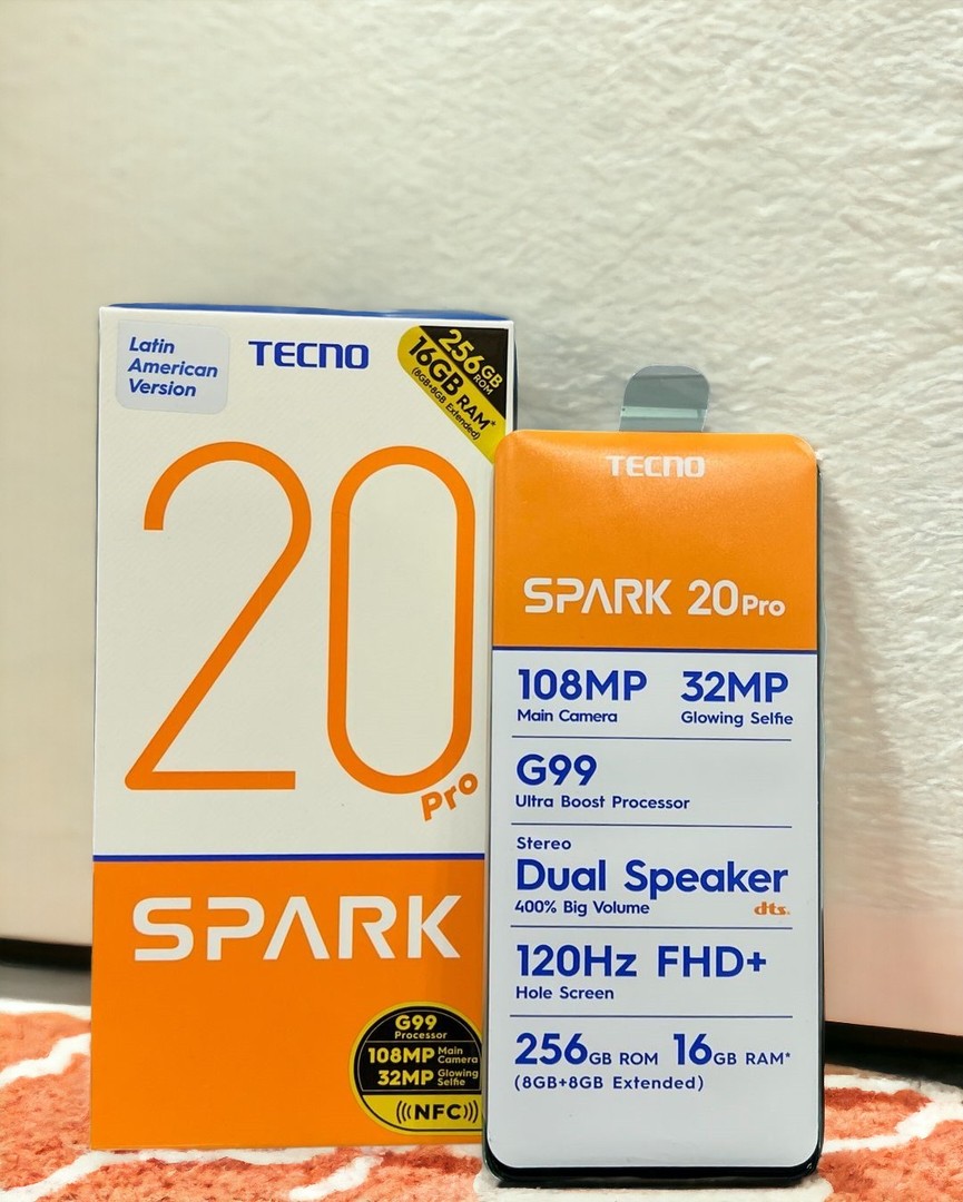 celulares y tabletas - TECNO Spark 20 Pro 16/256GB 