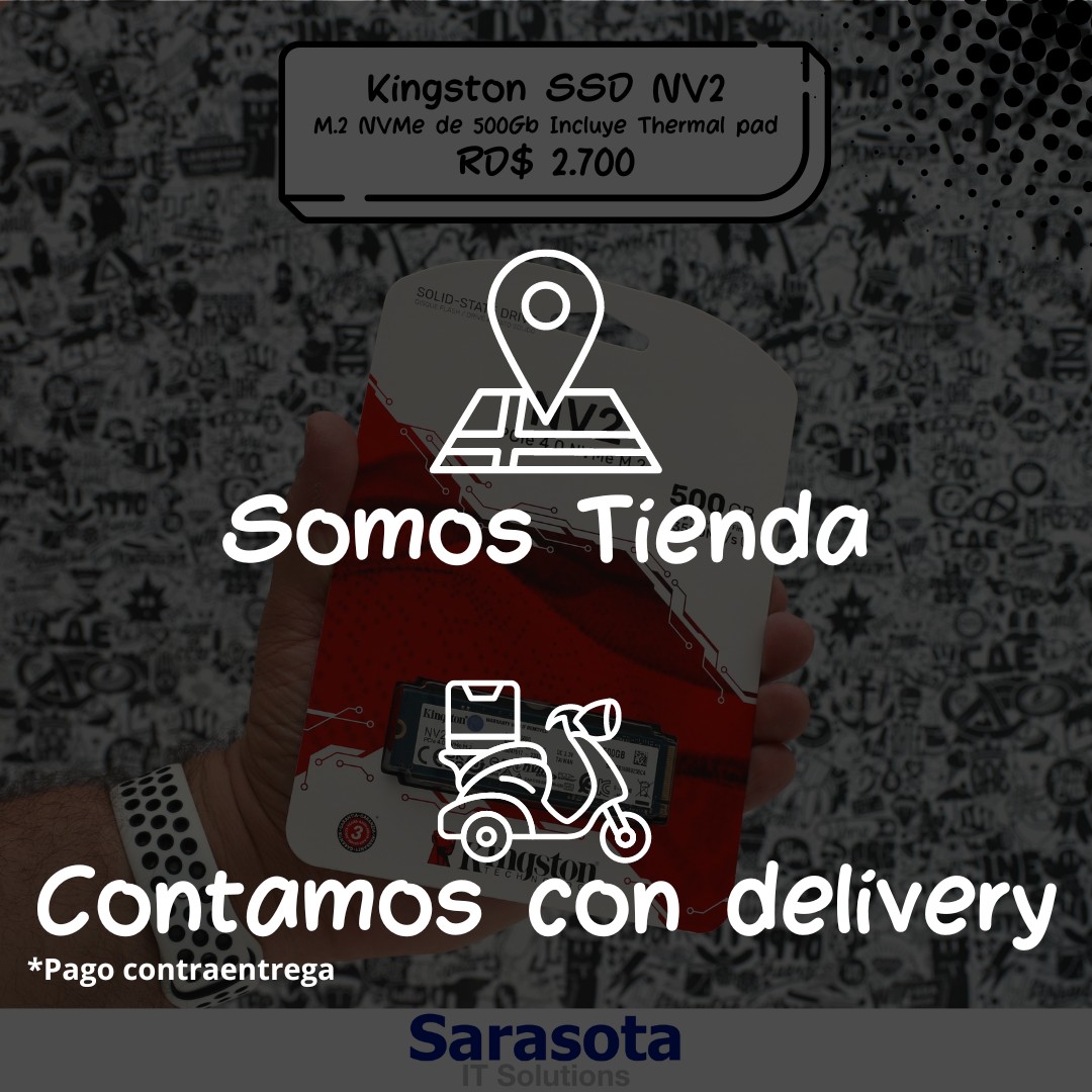 accesorios para electronica - Kingston SSD NV2 NVMe m.2 de 500Gb + Regalo 3