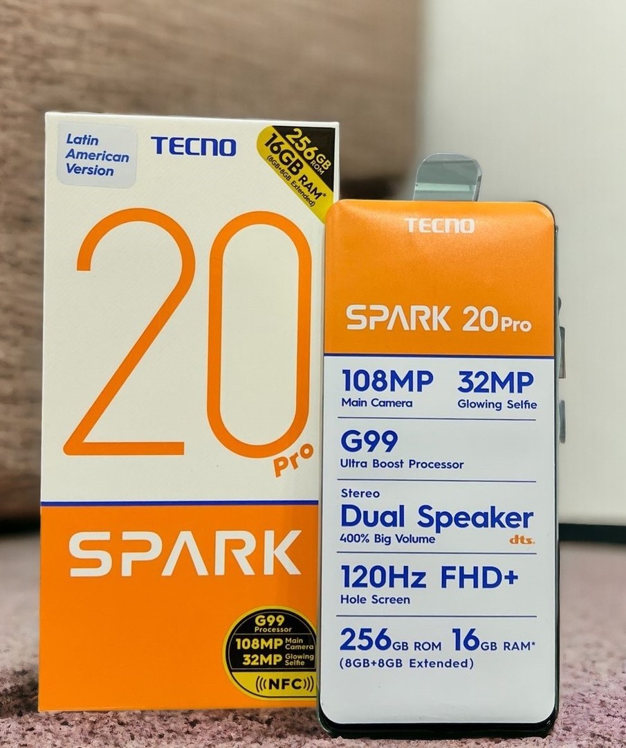 celulares y tabletas - Celular Tecno spark 20 pro 16/256gb 