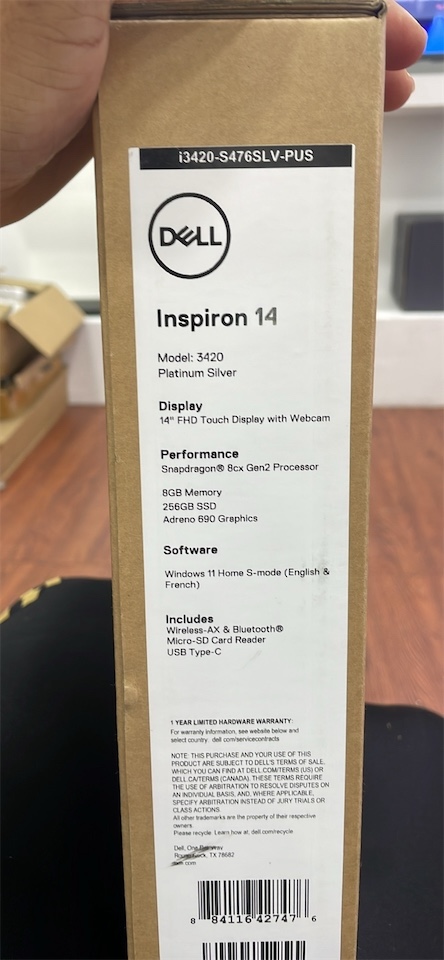 computadoras y laptops - Laptop Dell Inspiron 14 Modelo 3420