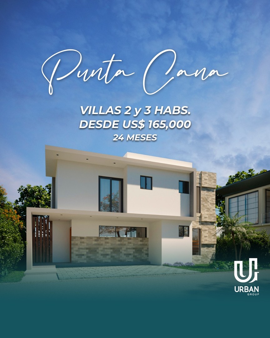 casas vacacionales y villas - Villas de 2 y 3 Habitaciones desde US$165,000 en Punta Cana 1