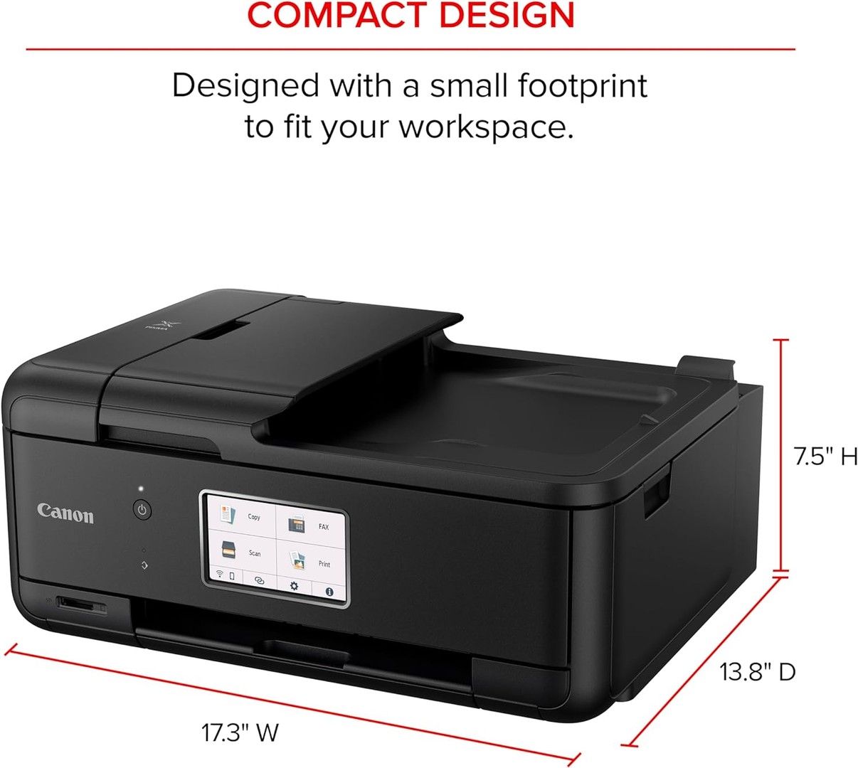 impresoras y scanners - Impresora Canon PIXMA TR8620a Multifuncional, fax, alimentador automático ADF 7