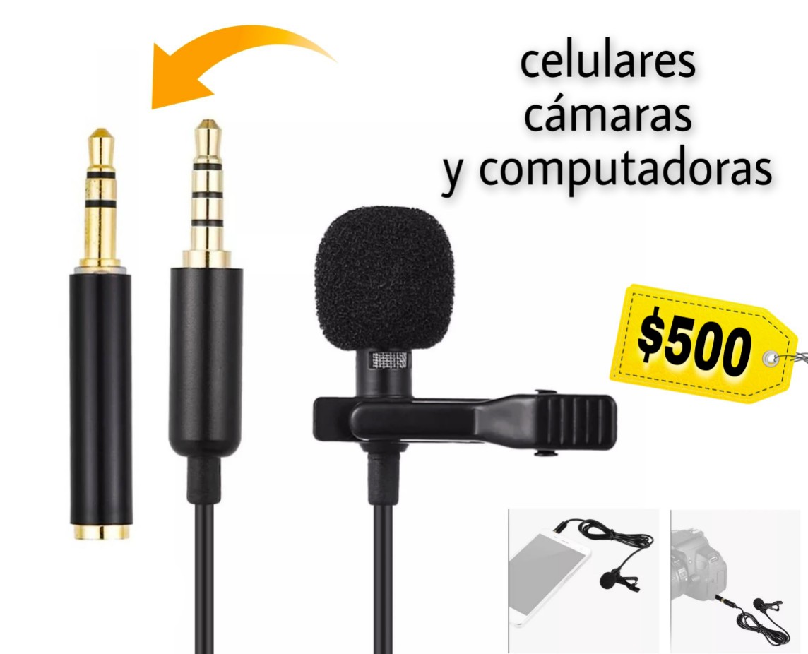 camaras y audio - Micrófono para celulares, cámaras y PC  6