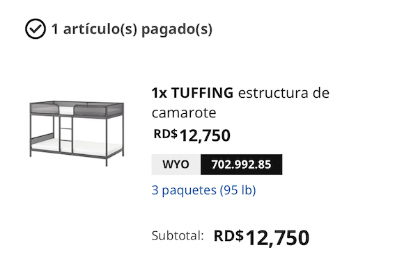 muebles - CAMAROTE DE IKEA- NUEVO NUNCA ABIERTO