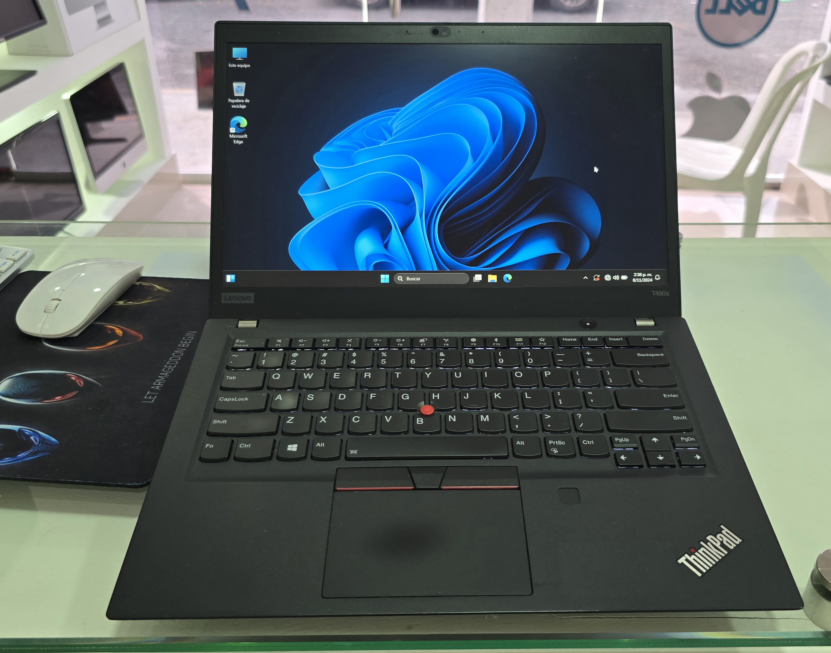 computadoras y laptops - lenovo T490s Slim 14 Pulg Core i7 8va Gen Ram 16gb ddr4 Disco 512gb SSD 