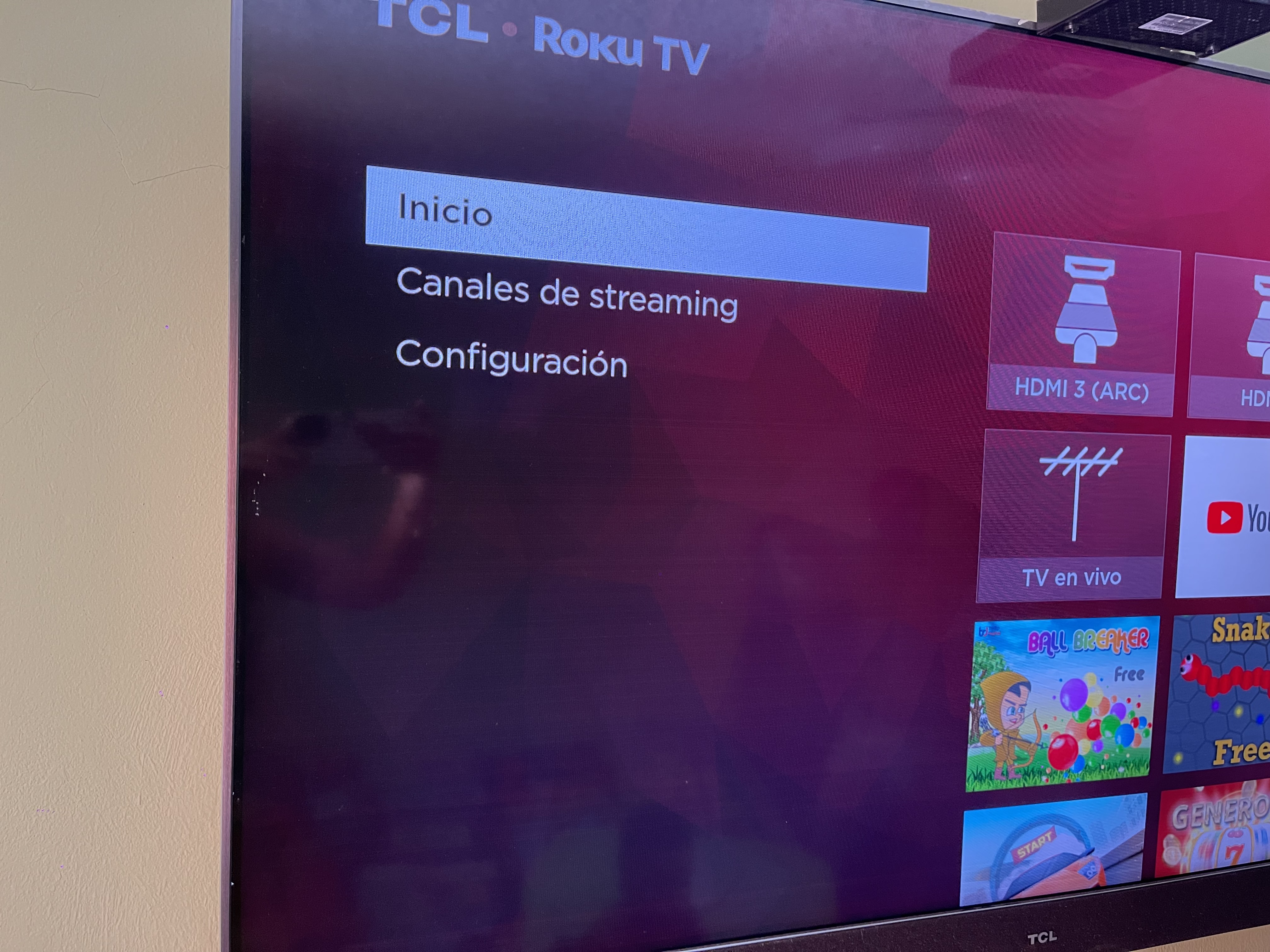 tv - Se vende TCL 55 pulgadas con barra de bocina intwe 5