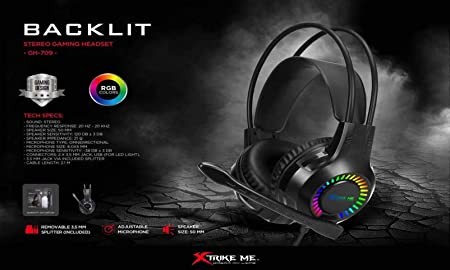 computadoras y laptops - AUDIFONO CON MICROFONO HEADSET GAMING VIRTUAL 7.1 XTRIKE ME 