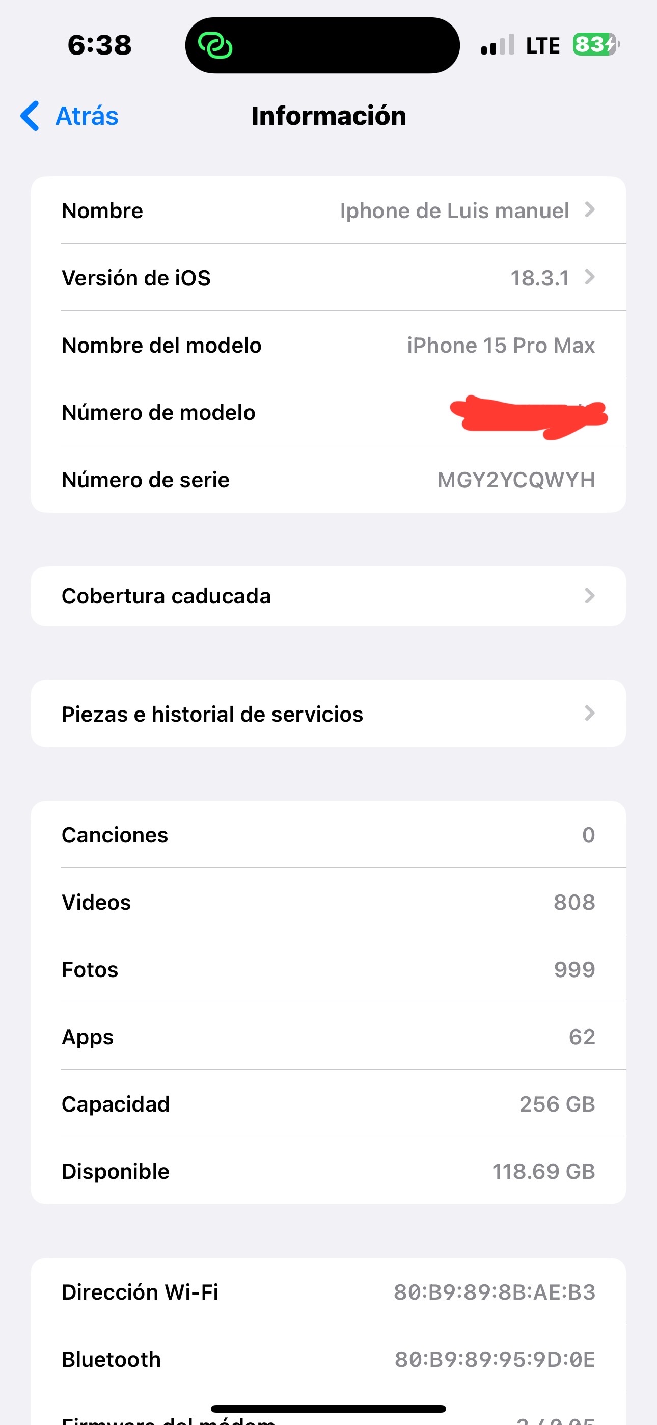 celulares y tabletas - vendo iPhone 15 pro Max Esim de 256 factory batería en 76 % por eso el precio  8