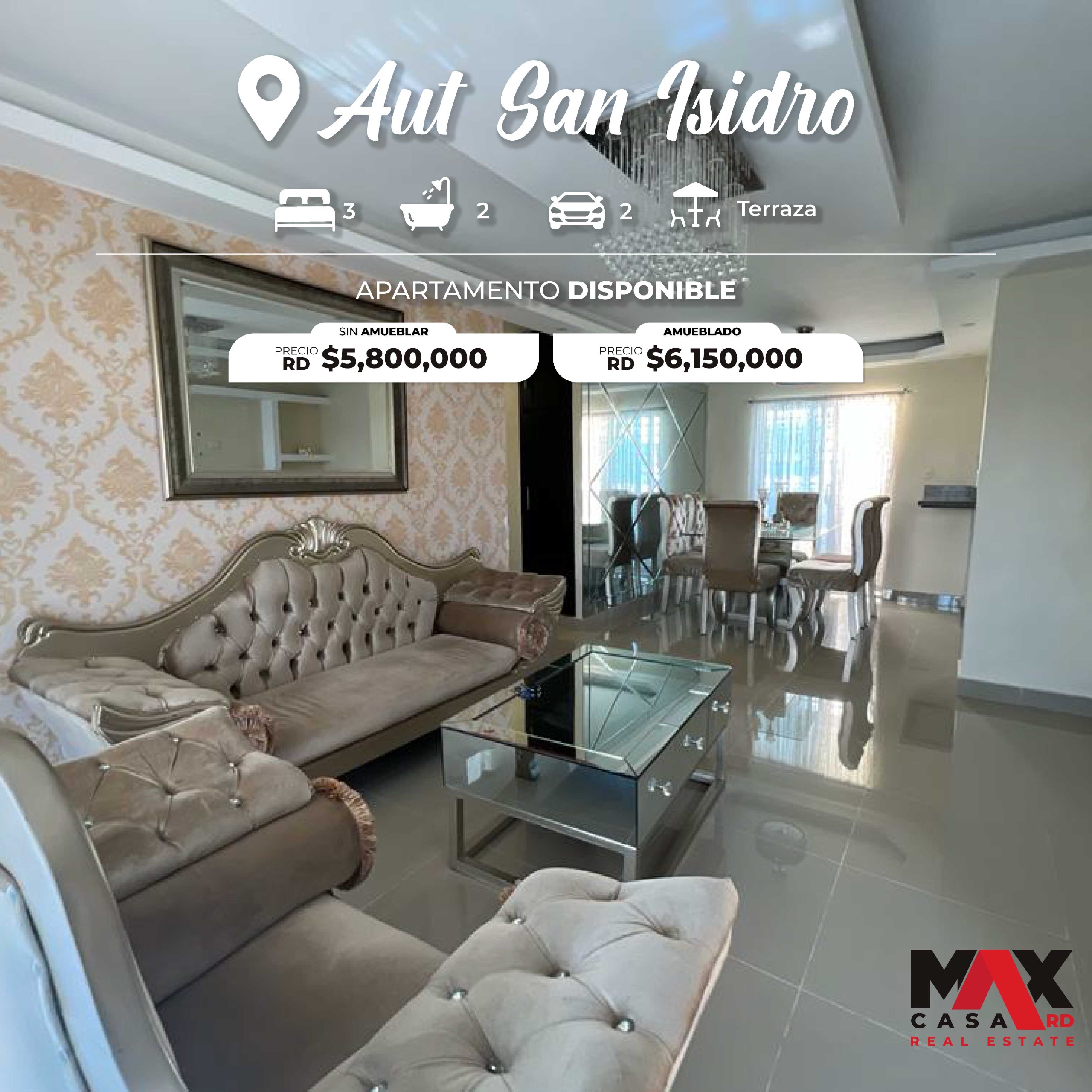 apartamentos - APARTAMENTO EN VENTA, AMUEBLADO. 