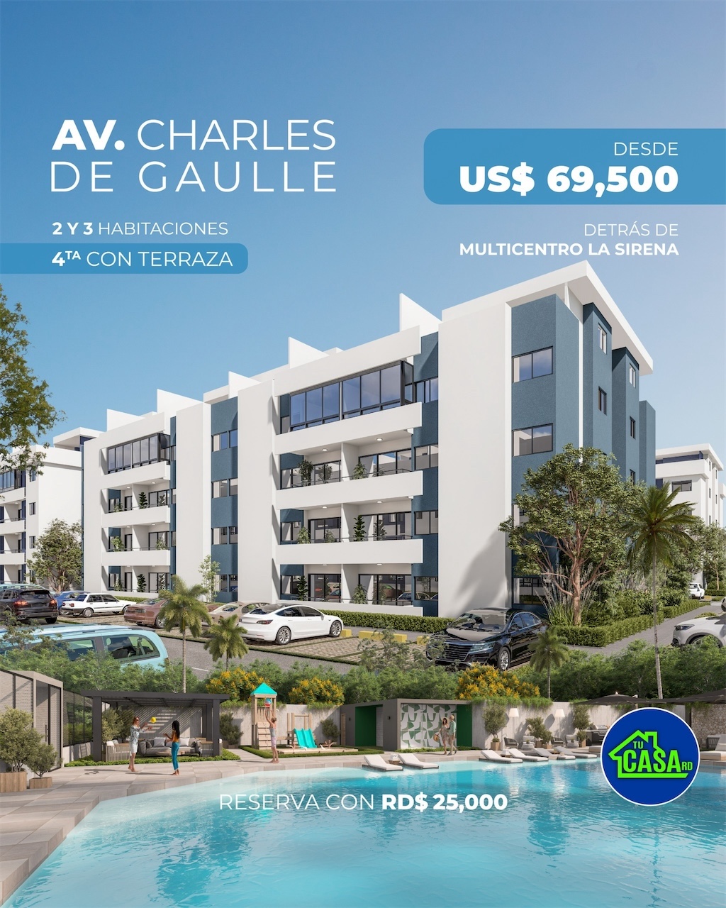 apartamentos - Apartamentos en Venta en Av. Charles de Gaulle 🤩 