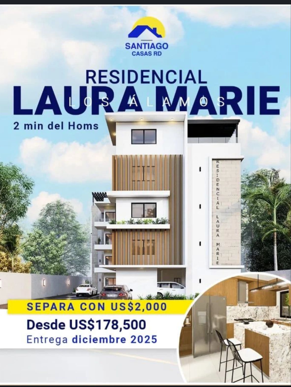 apartamentos - APARTAMENTO EN VENTA PROXIMO AL HOMS.