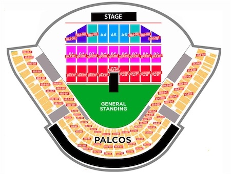 taquillas para eventos - Asientos M9 M10 M11 Special Guest A5 Arcangel junio 10 Estadio Quisqueya