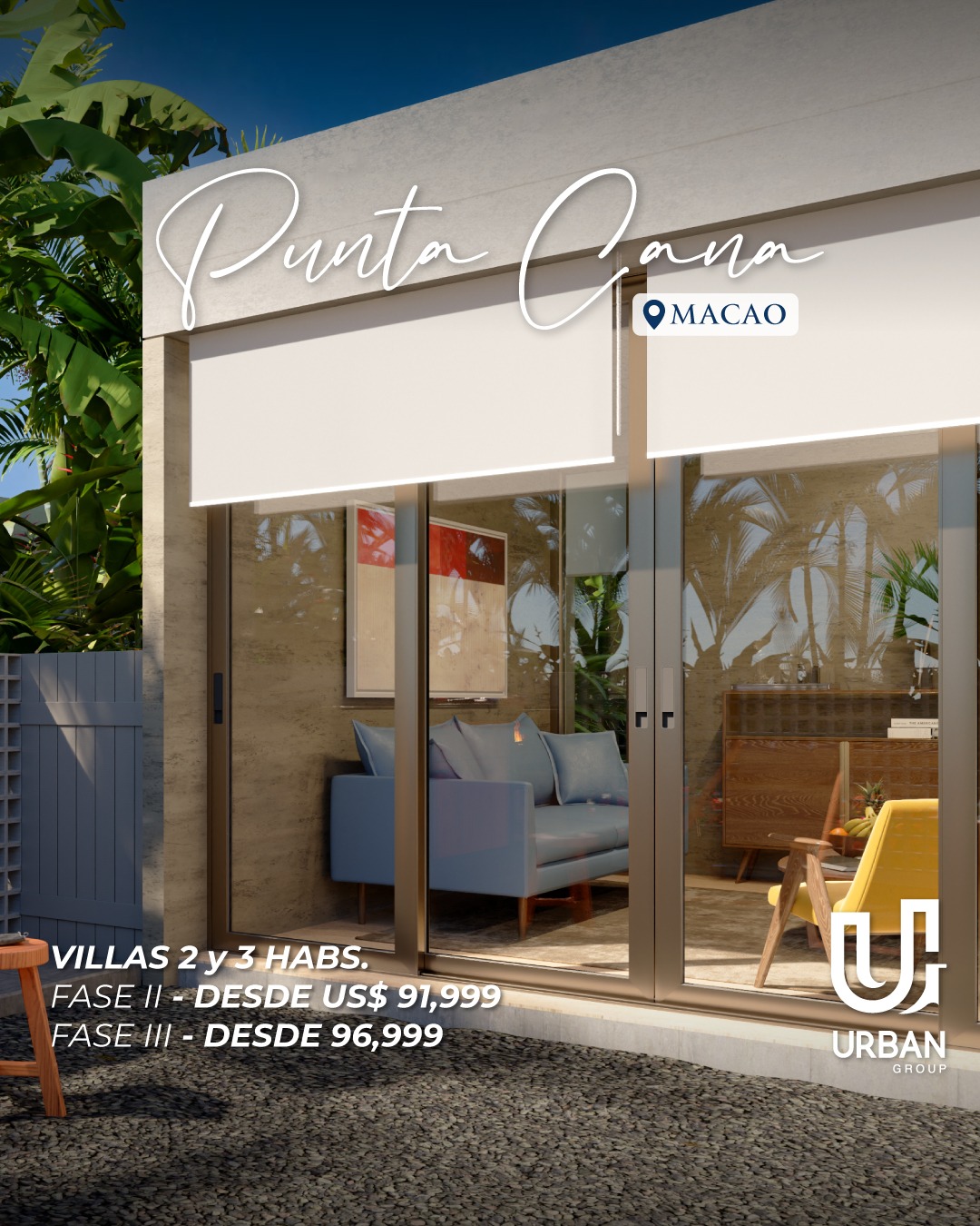 casas vacacionales y villas - Villas con Club de Playa en Punta Cana US$91,999 3