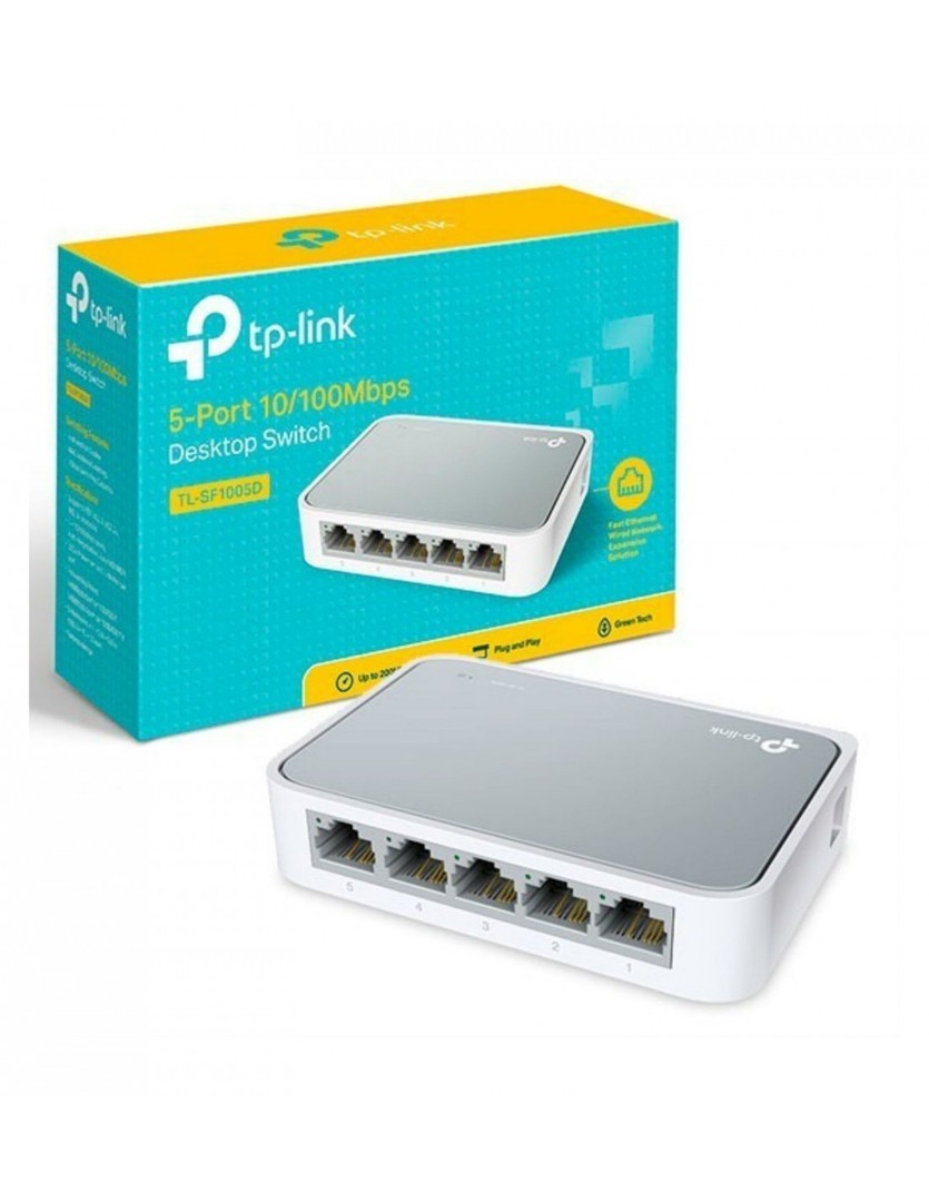 accesorios para electronica - Switch  Tp-Link de 5 puertos 10/100 TL-SF1005D