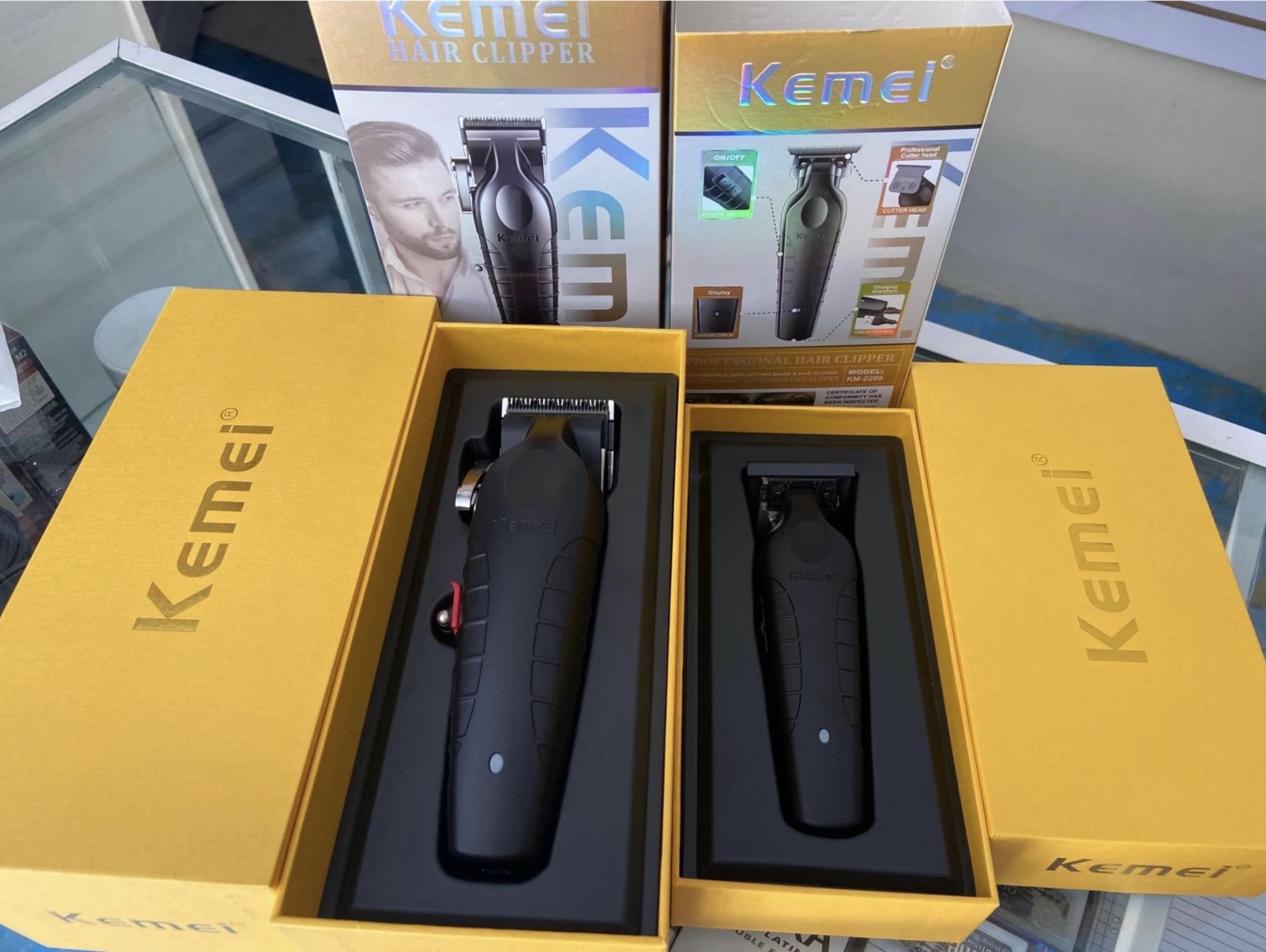 salud y belleza - COMBO PARA PELUQUEROS KEMEI 2299 2296