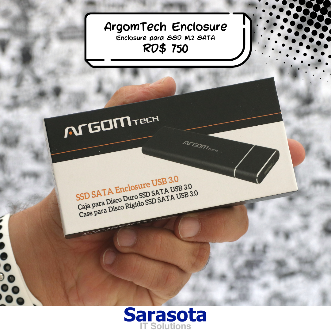 accesorios para electronica - Argom Enclosure para SSD M.2 Sata (No NVMe)