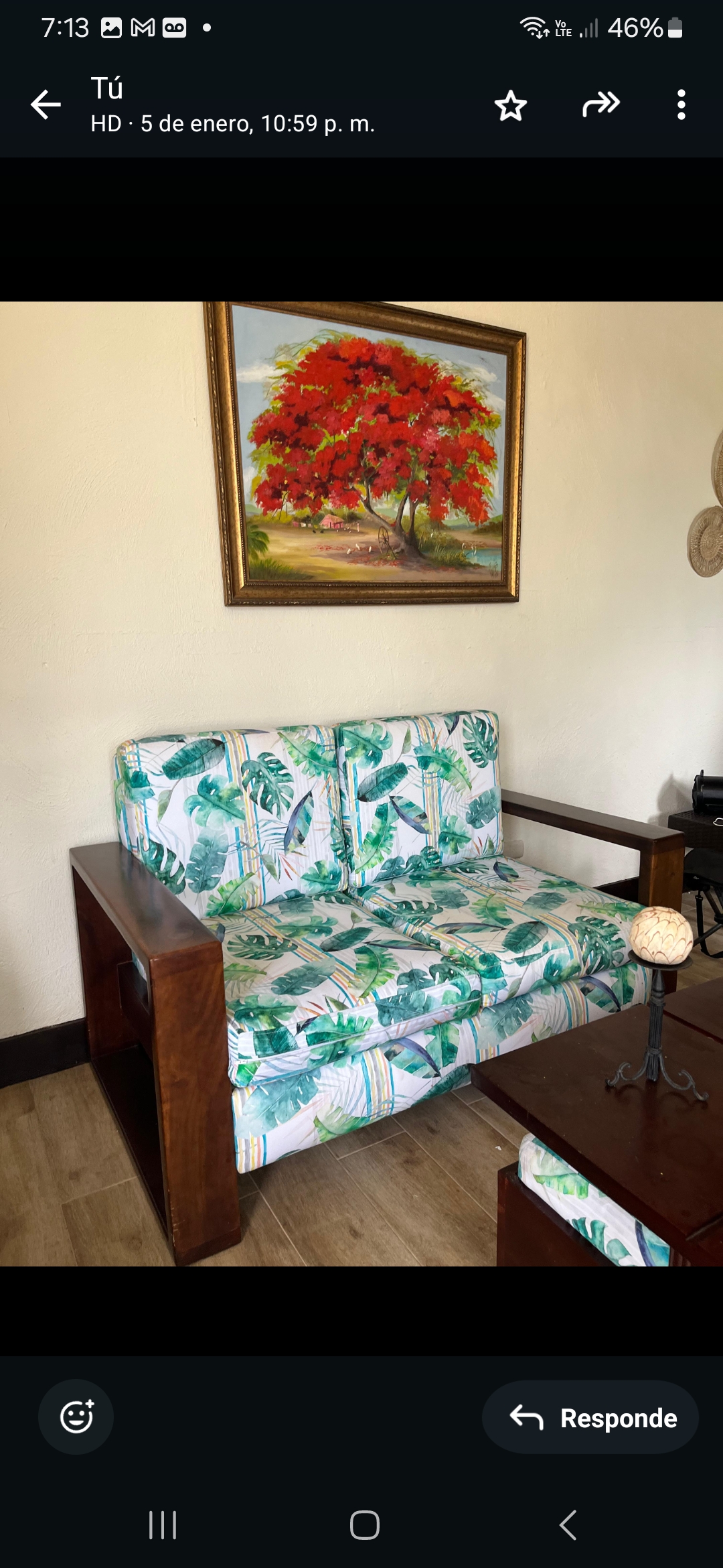 muebles y colchones - DE OPORTUNIDAD HERMOSO JUEGO DE SALA ONTERRAZA EN CAOBA 100% 5