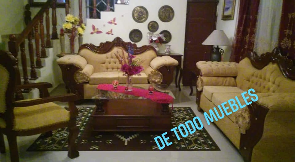 muebles y colchones - Juego de muebles en caoba 1