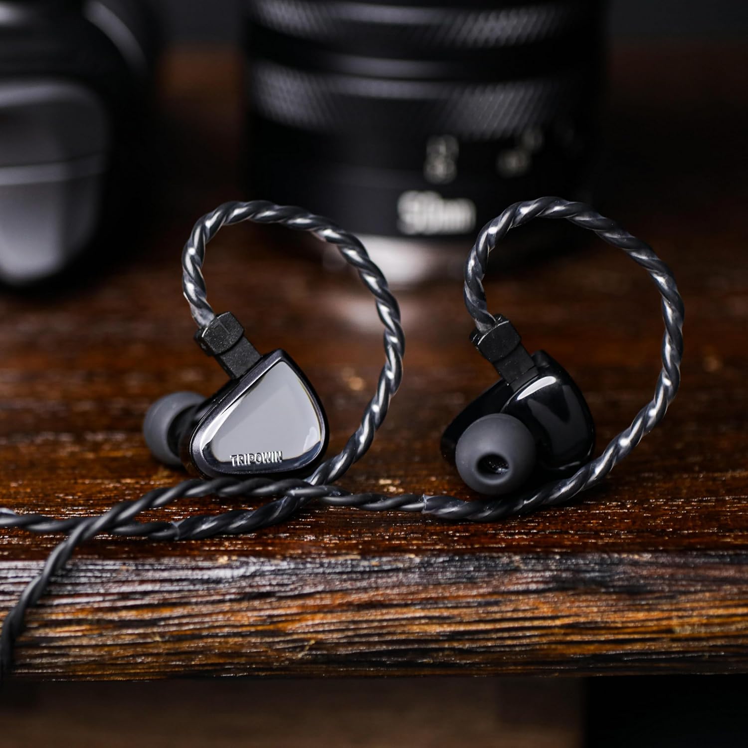 camaras y audio - Tripowin Vivace auriculares IEM Titanium 10mm DD  6