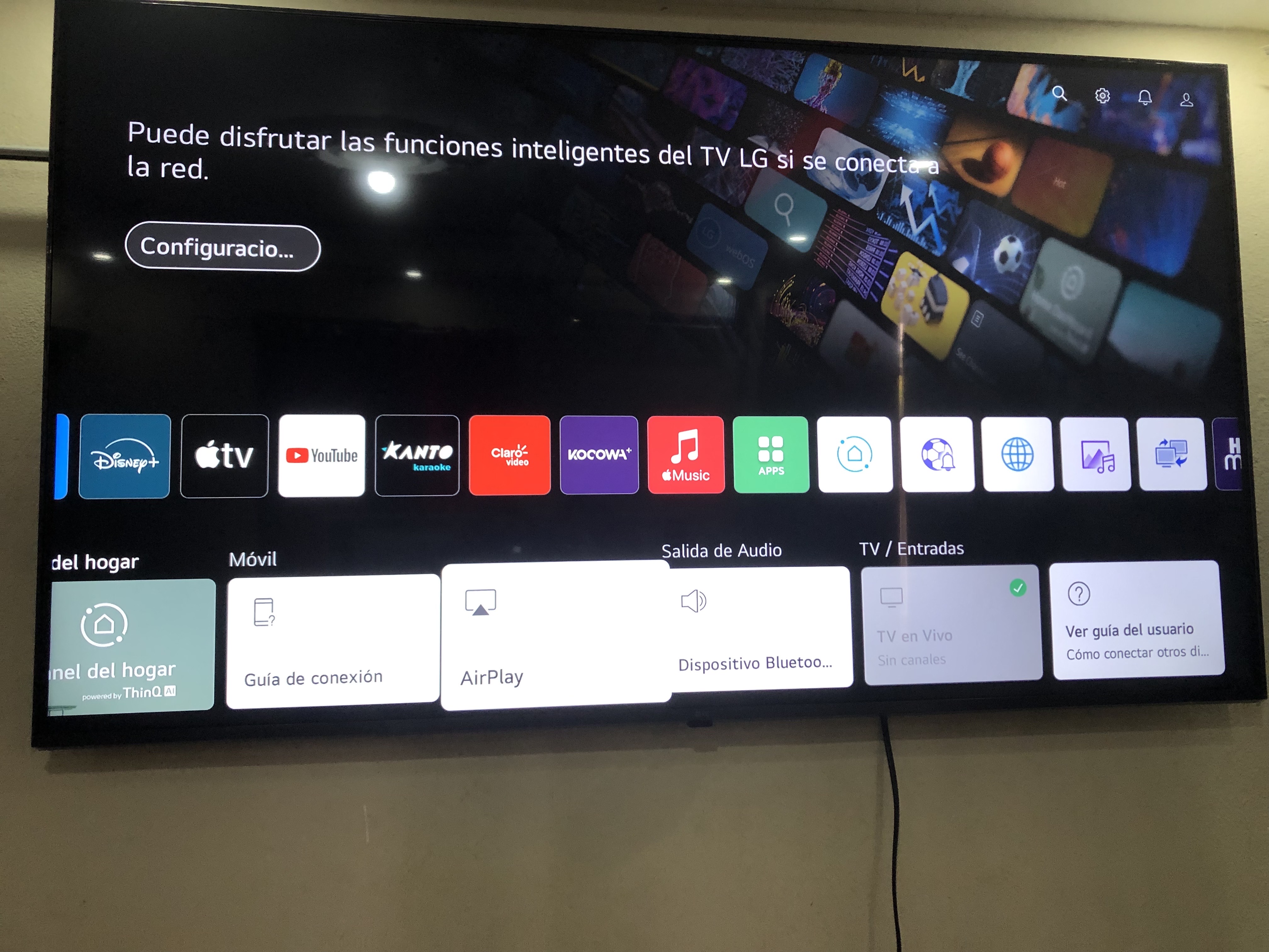 tv - se vende por motivo de viaje tv LG 55 pulgadas no reparada  1