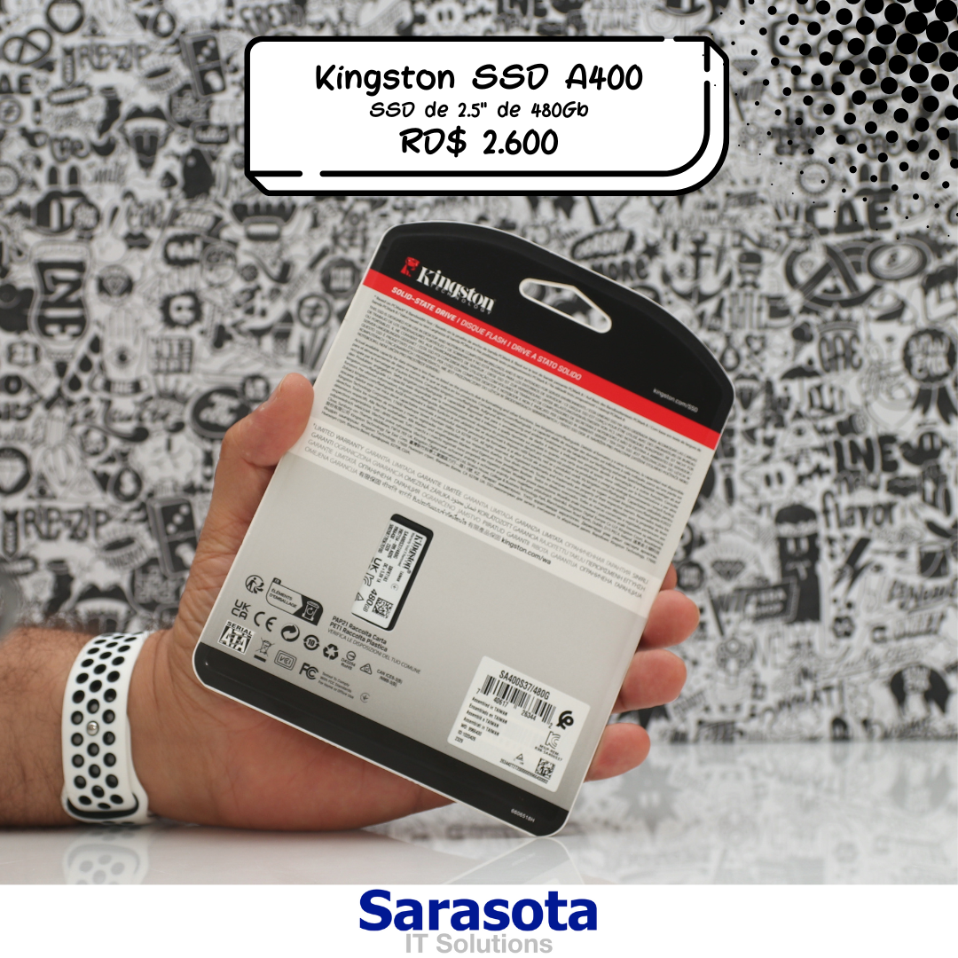 accesorios para electronica - Kingston SSD de 480Gb Serie A400 1