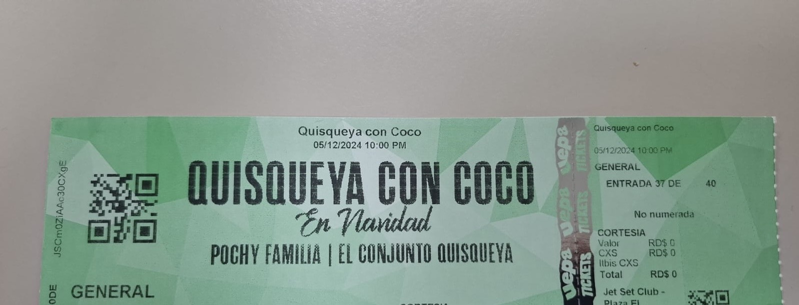 taquillas para eventos - Concierto Conjunto Quisqueya y La Coco van