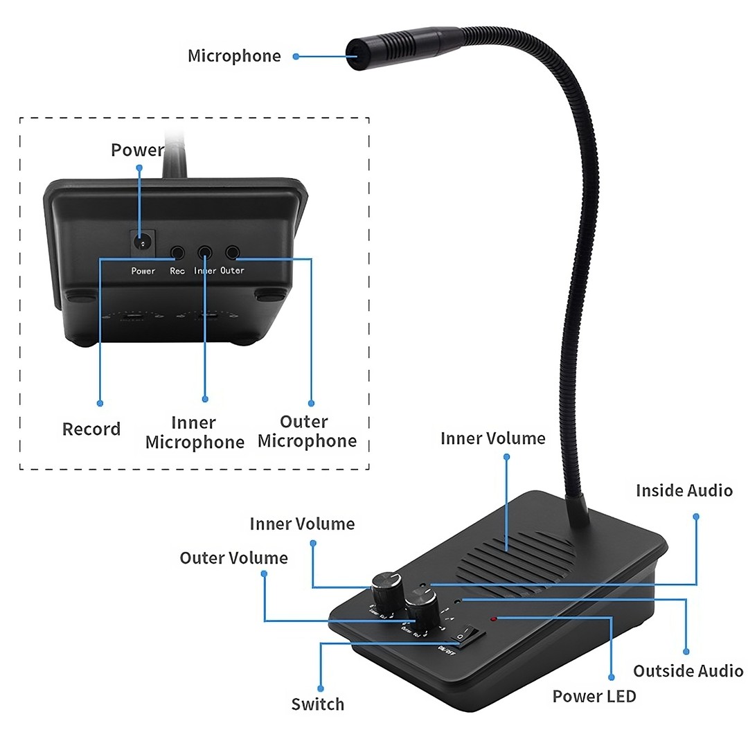 otros electronicos - Intercomunicador inalámbrico mano libres con sistema de intercomunicador altavoz 4