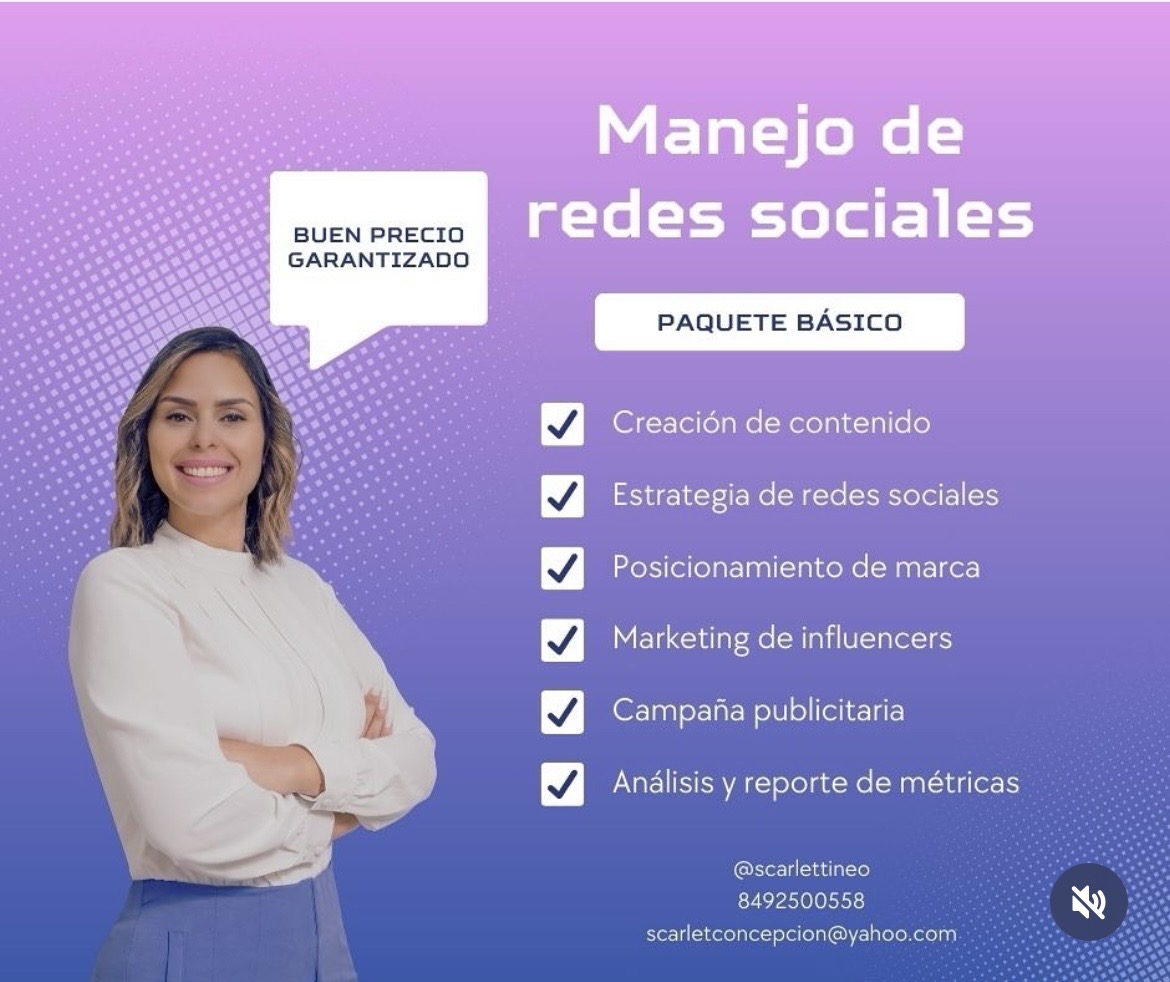 servicios profesionales - Manejo de redes sociales.