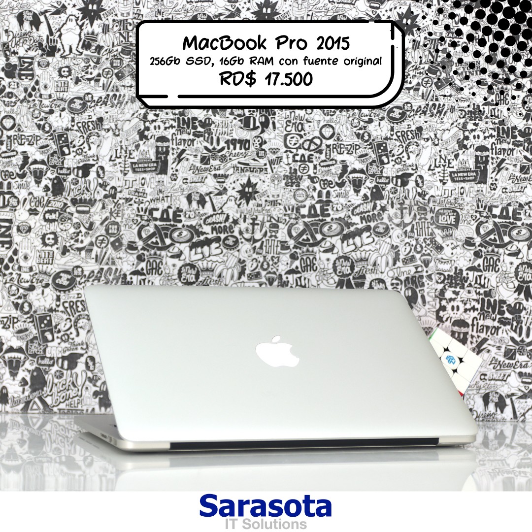 computadoras y laptops - Apple Macbook Pro Retina 2015 256Gb SSD y 16Gb RAM de 13" 1