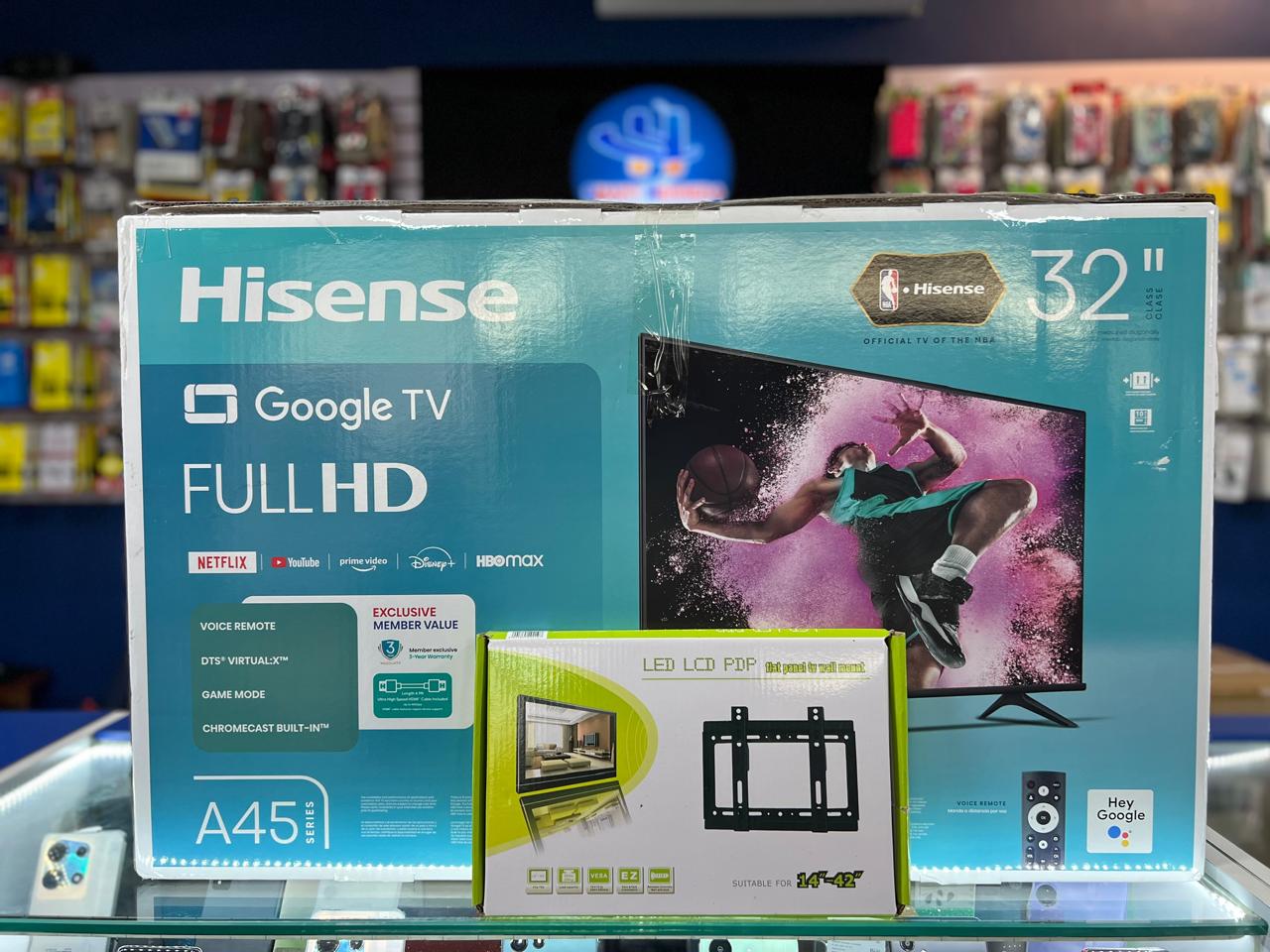 tv - HISENSE GOOGLE TV 32 PULGADAS CONTROL POR VOZ 0