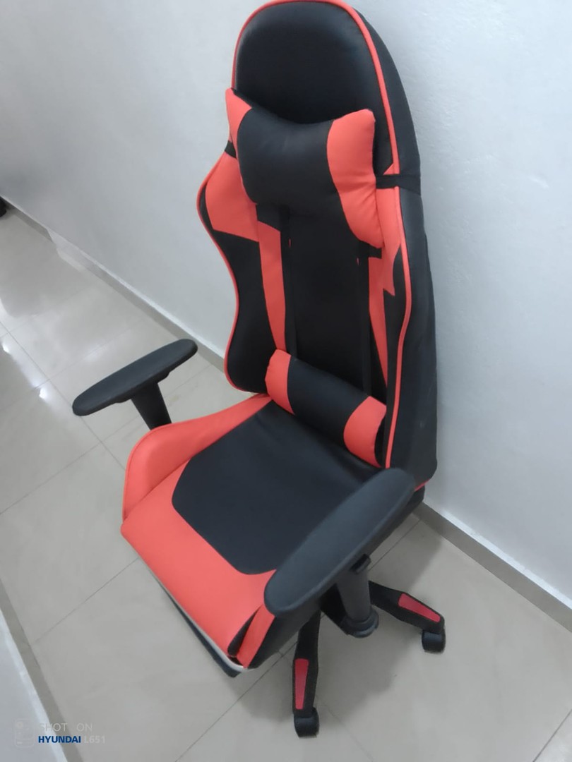 muebles y colchones - SILLA GAMER  HG-F-EC2 ROJA,AZUL Y BLANCA 4