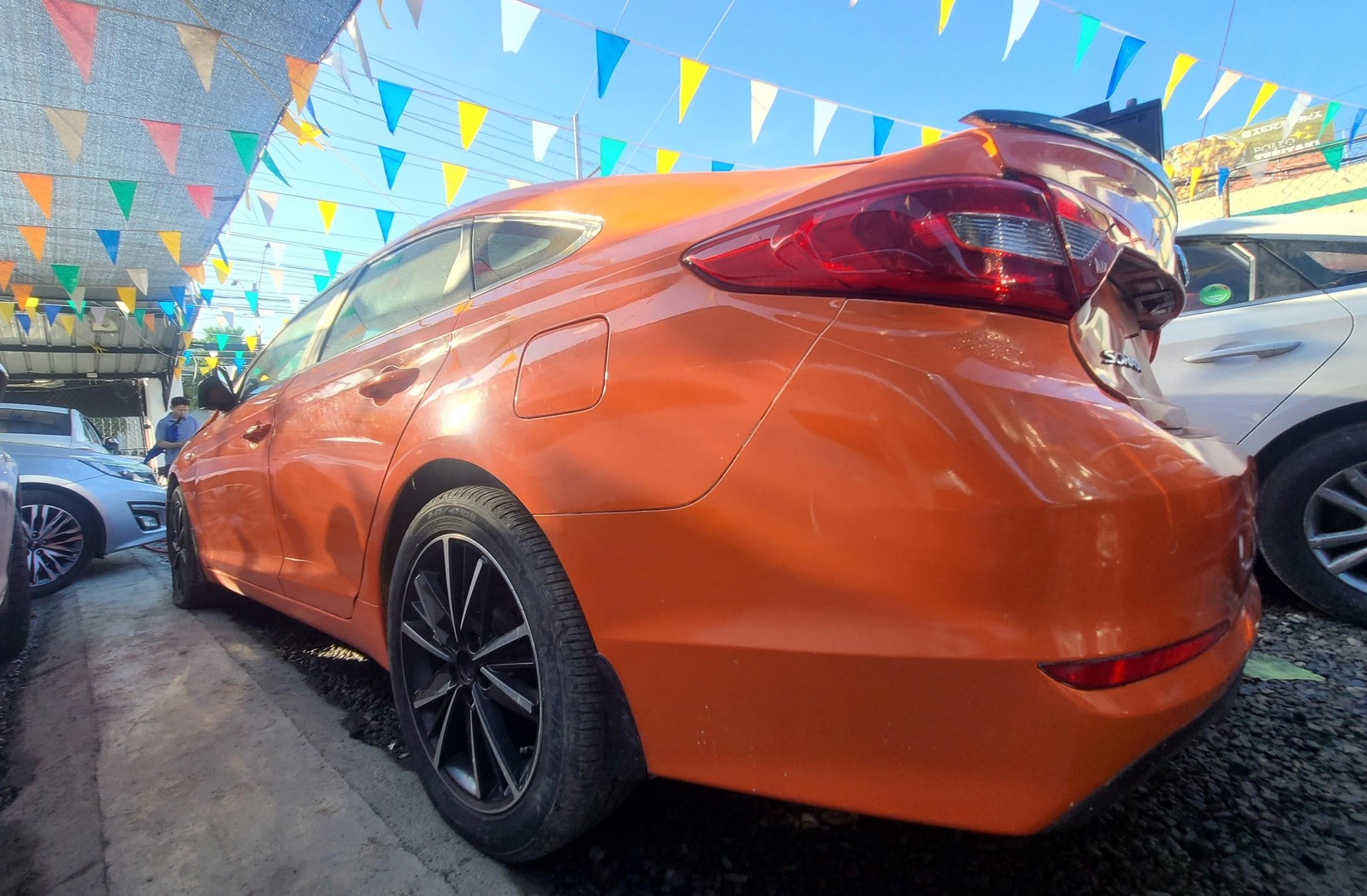 carros - HYUNDAI SONATA LF 2017  NARANJA  5