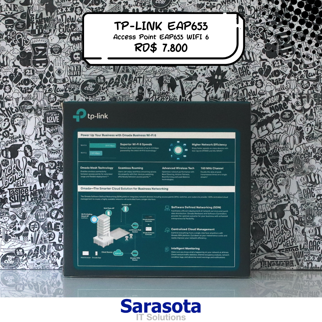 accesorios para electronica - TP-Link Access Point EAP653 Omada WIFI 6 Mesh 1