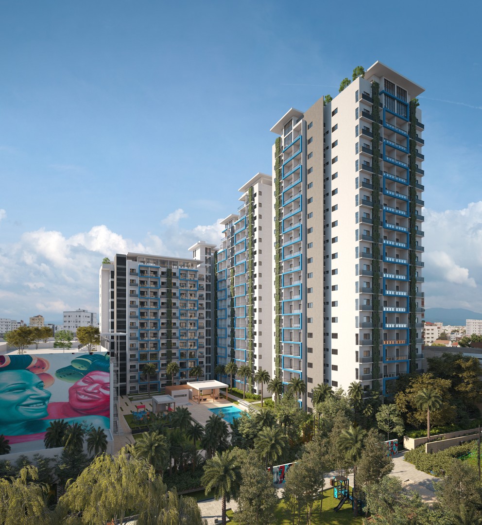 apartamentos - Apartamento en construcción e Gazcue, frente al mar caribe 4