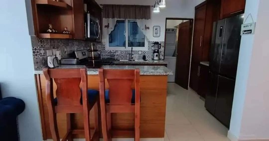 apartamentos - Rento 5to piso amueblado en villa Olga Santiago  5