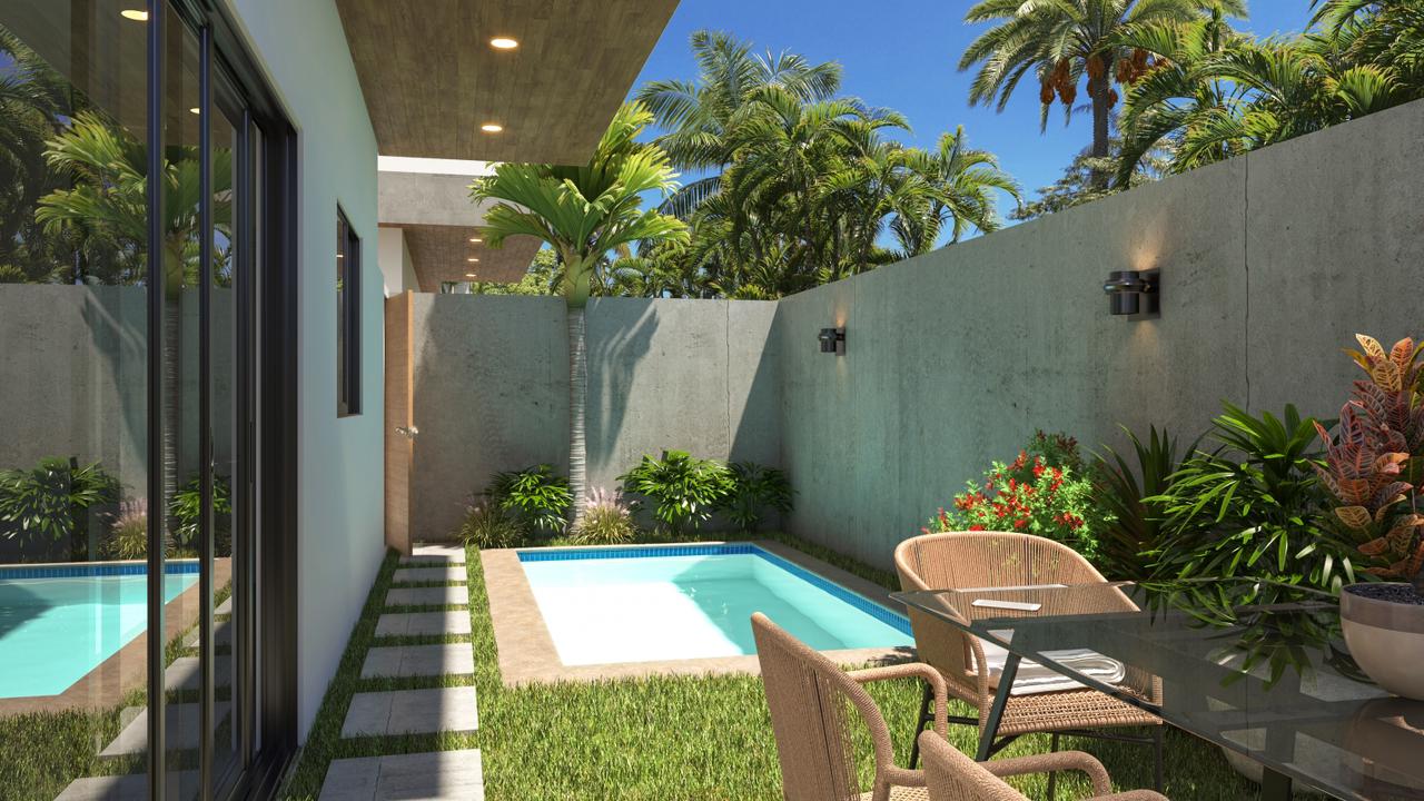 casas vacacionales y villas - Villas en venta Punta Cana a 7 minutos de Downtown 3