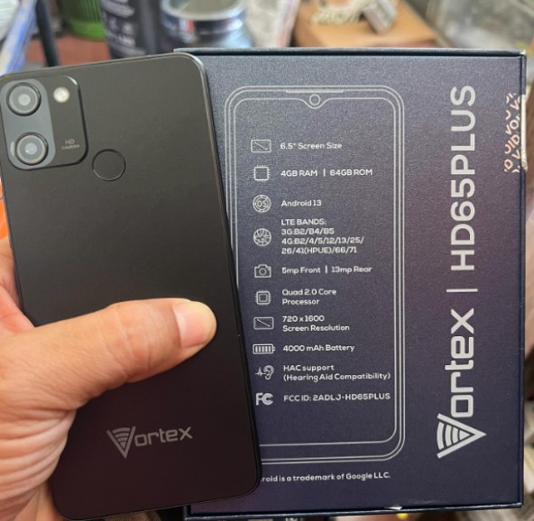 celulares y tabletas - Vortex HD65 Plus de 64GB y 4GB ram Nuevo