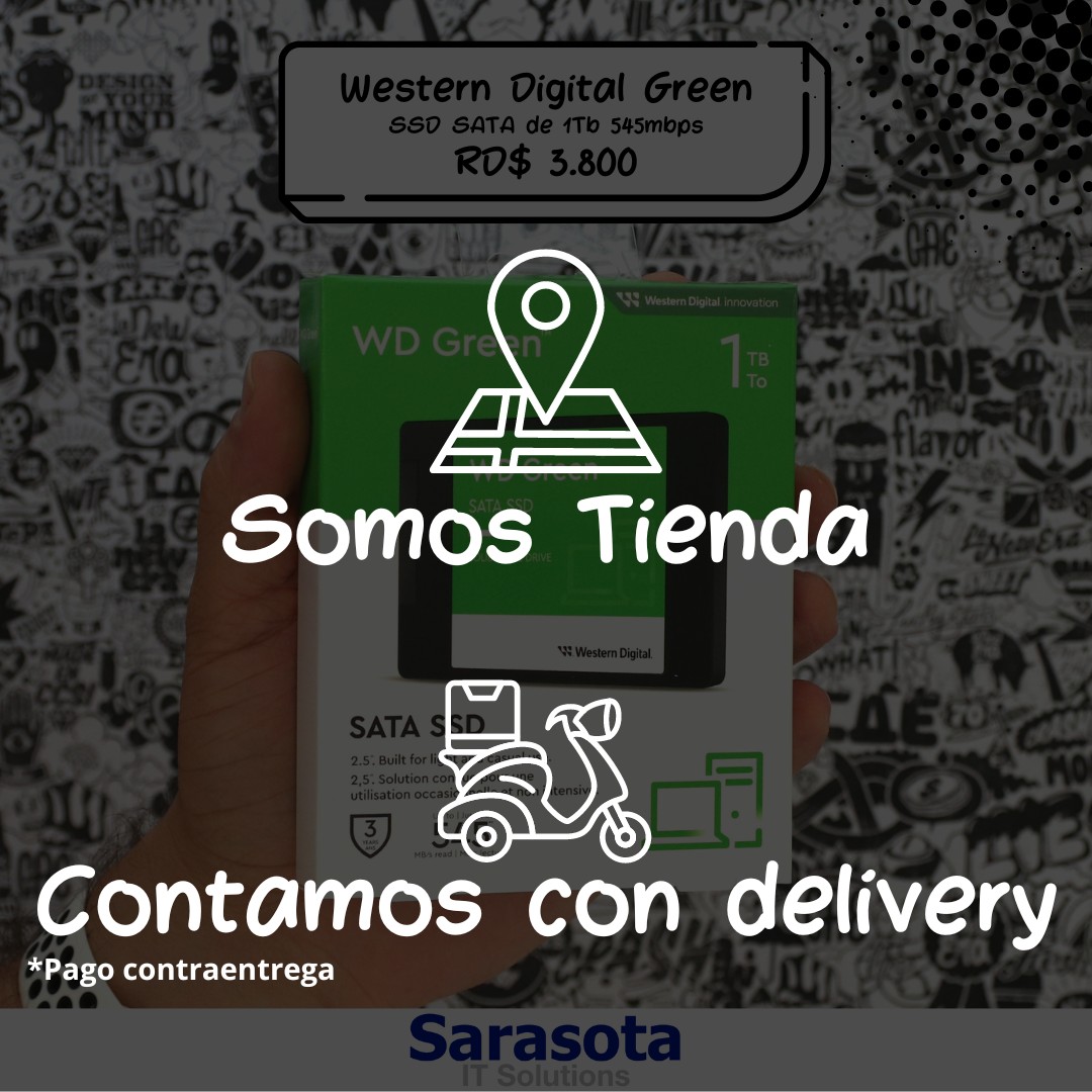 accesorios para electronica - SSD Western Digital Green de 1Tb SATA de 2.5" en 3800
 2