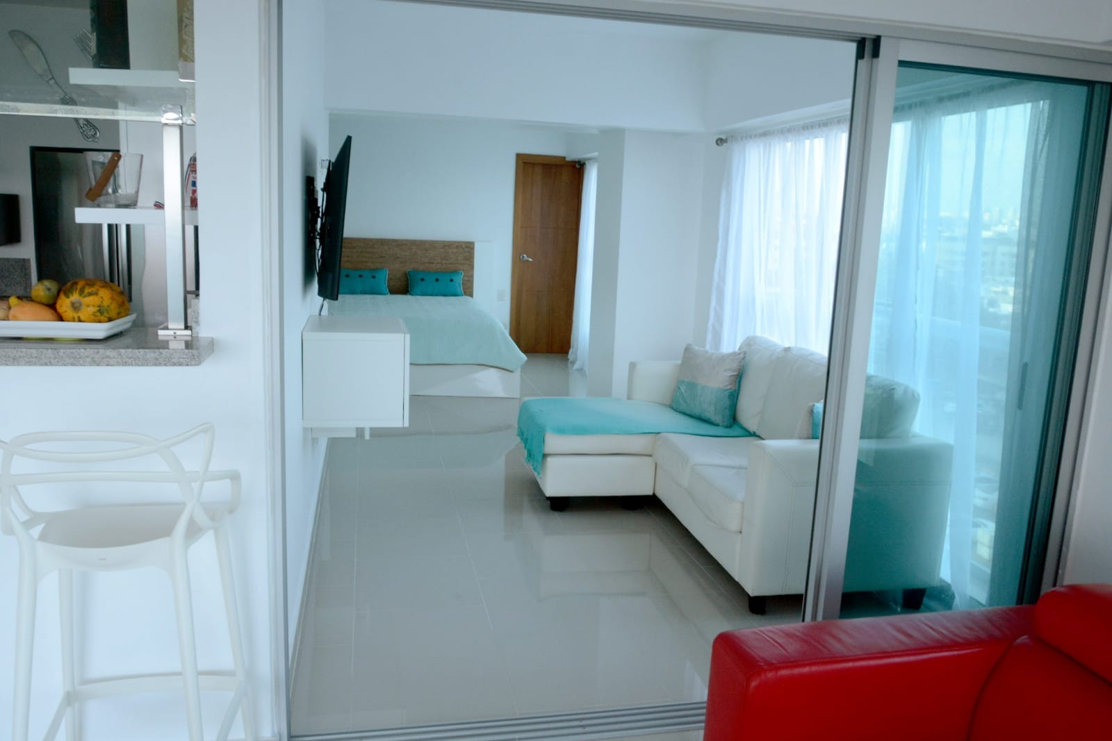 apartamentos - En Alquiler Apartamento Amueblado frente al mar Malecon DN 6