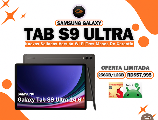 celulares y tabletas - Oferta Galaxy Tab S9 Ultra 256GB Teclado & Covers Todo Nuevo - Tienda Física 