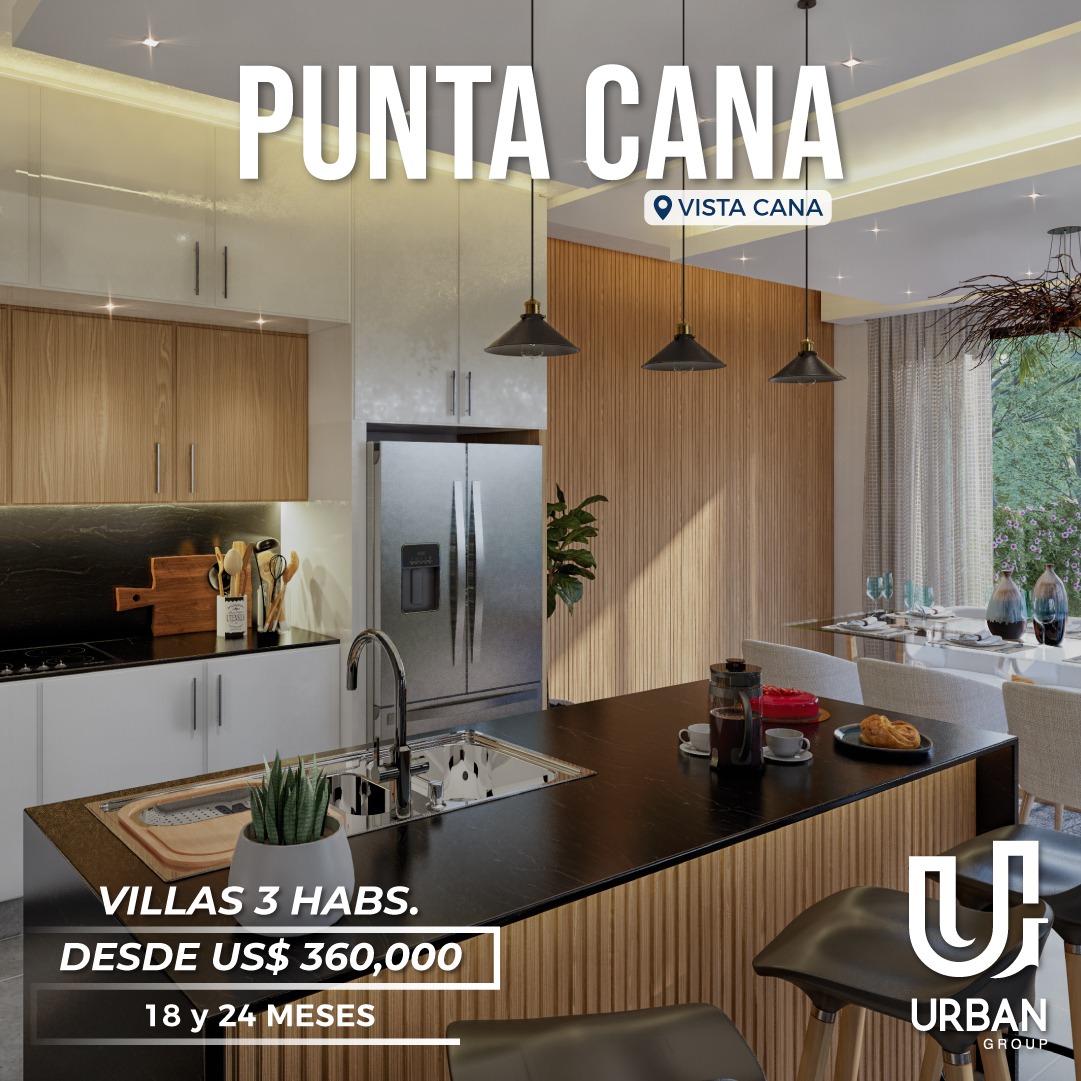 casas vacacionales y villas - Villas de 3 Habitaciones en Vistacana Punta Cana  4