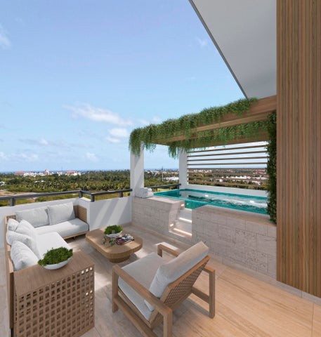 apartamentos - Proyecto en venta Punta Cana # 23-2300 dos dormitorios, piscina, seguridad, parq 3